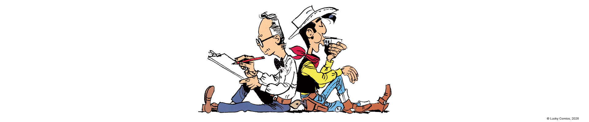 Lucky Luke_Bandeau_Auteurs_Lucky comics